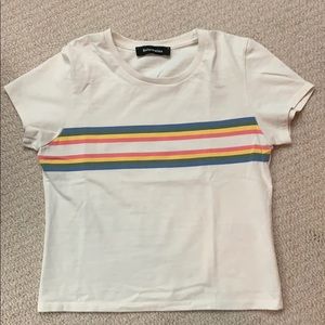 Reformation sz medium stripe tee